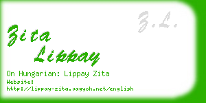 zita lippay business card